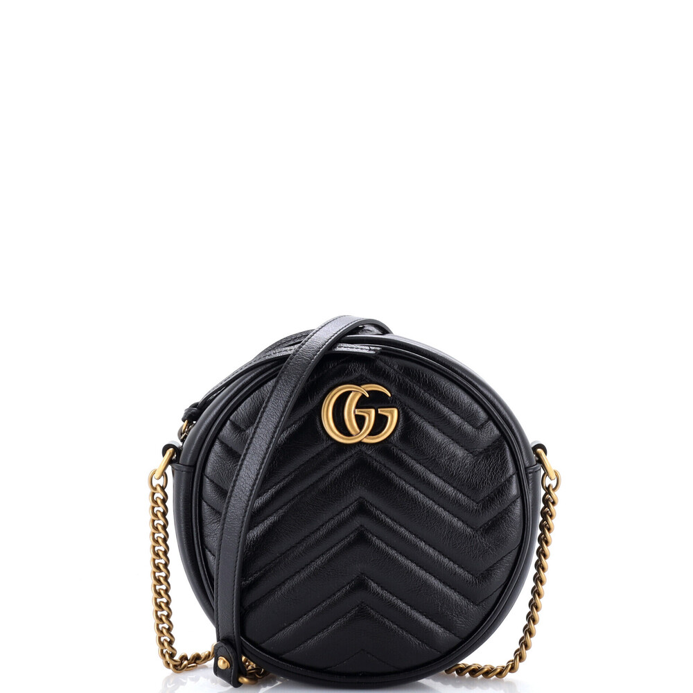Gucci Mini GG Marmont Round Shoulder Bag